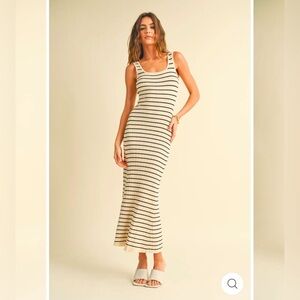 Small striped maxi dress